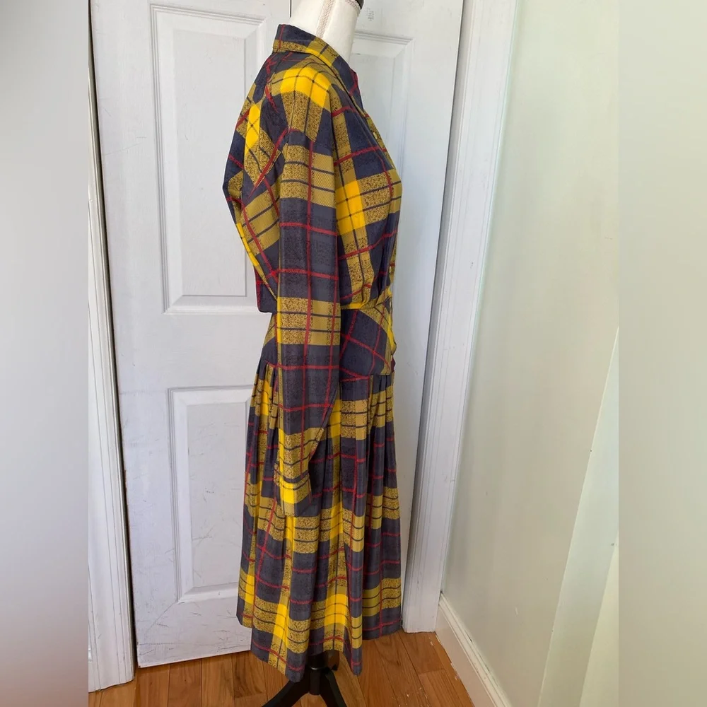 1980s/90s Vivienne Westwood Style Marvin Singer for Depeche Mode Drop Waist Dres - Picture 5 of 9